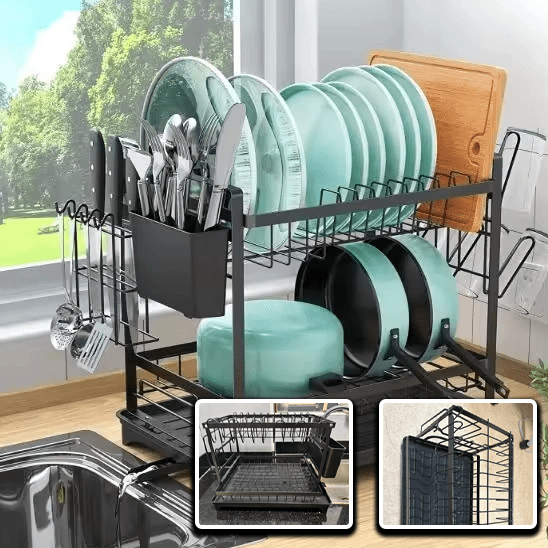 Easygo™Égouttoir Vaisselle Cuisine à 2 Niveaux - Magazinett