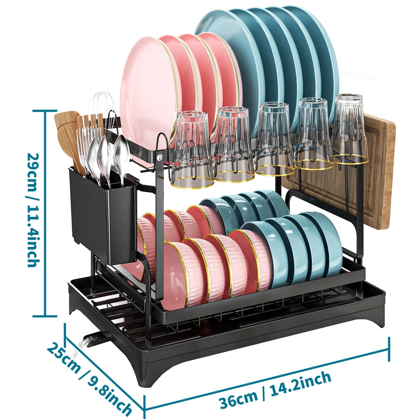 Easygo™Égouttoir Vaisselle Cuisine à 2 Niveaux - Magazinett
