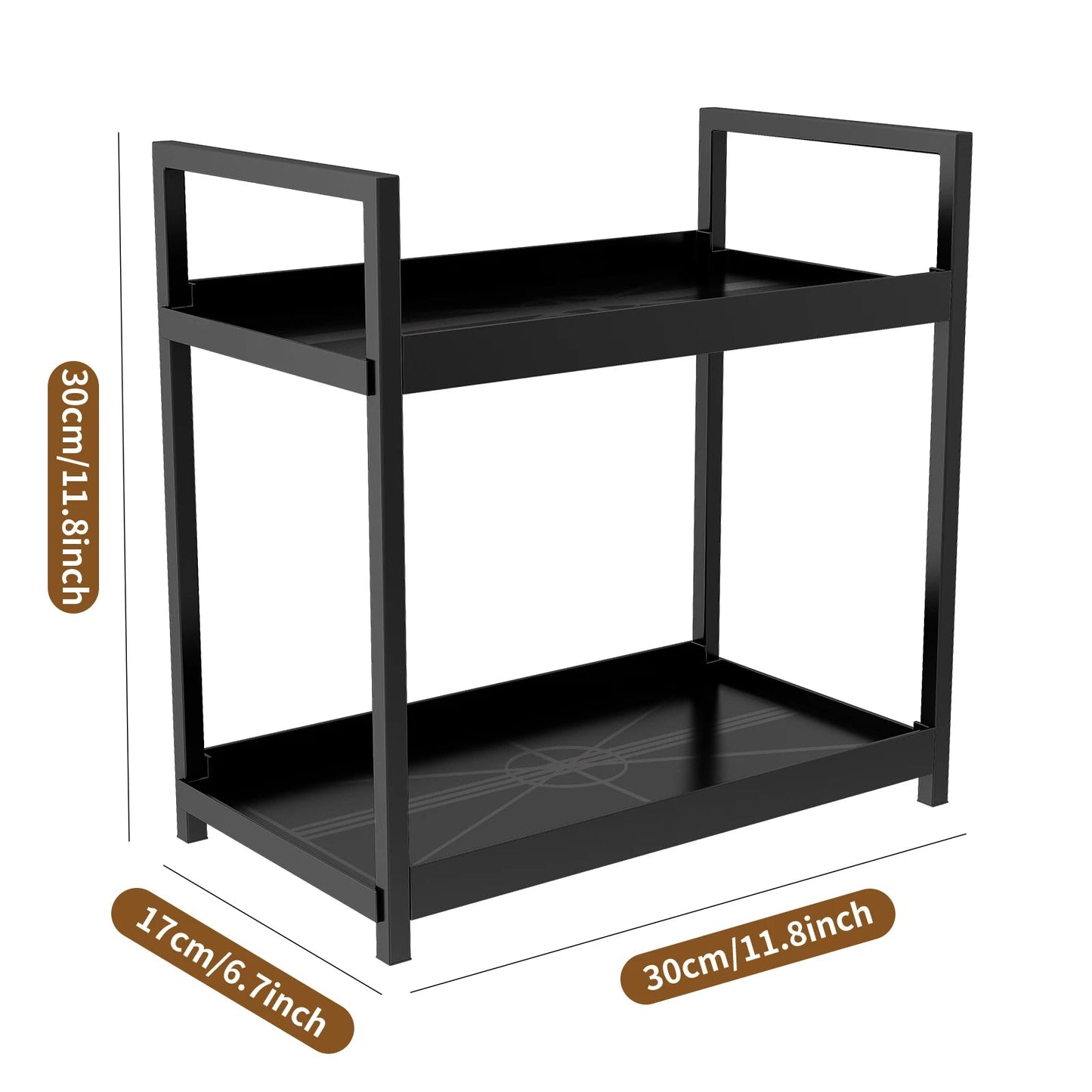 Étagère de Rangement debout à 2 niveaux - Magazinett