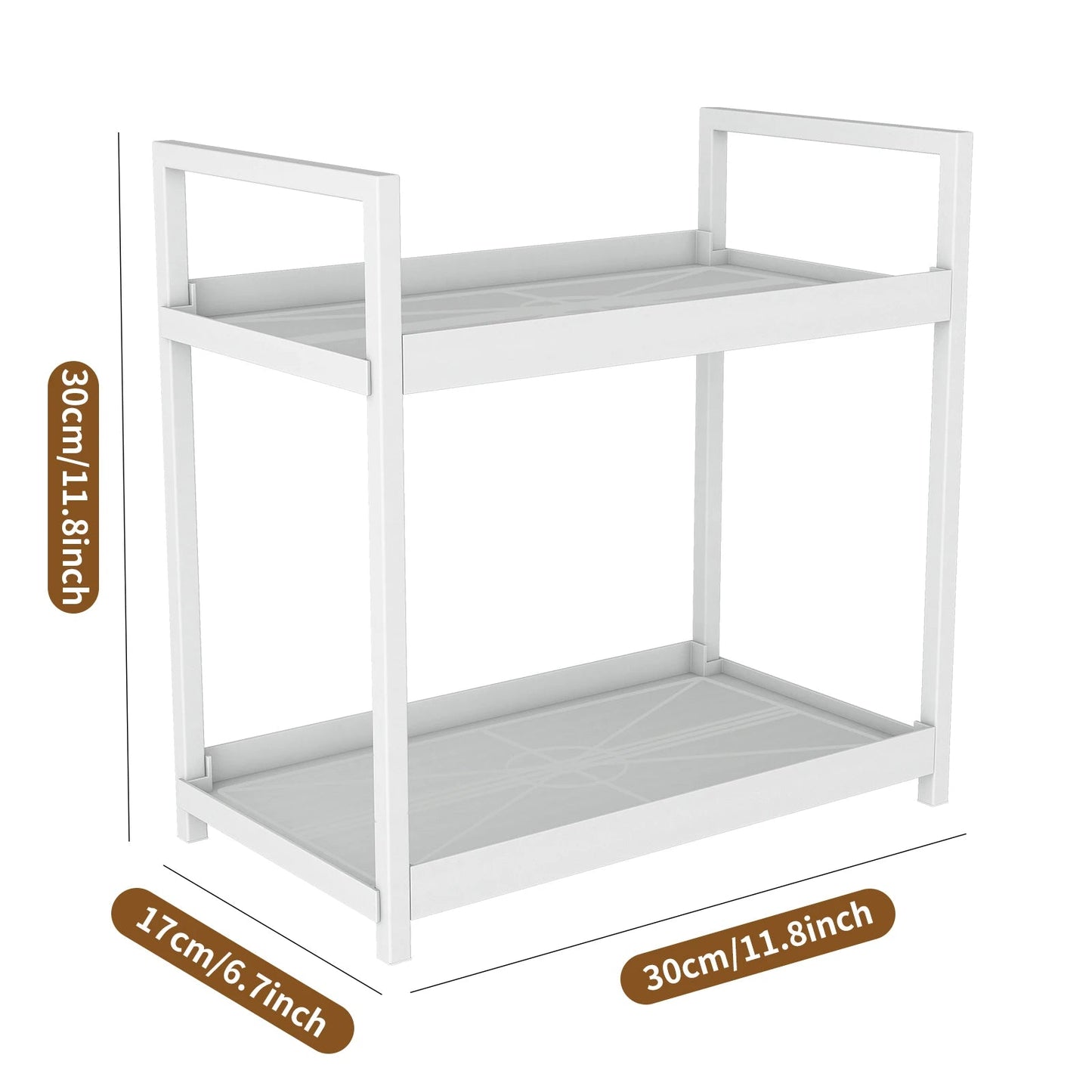 Étagère de Rangement debout à 2 niveaux - Magazinett