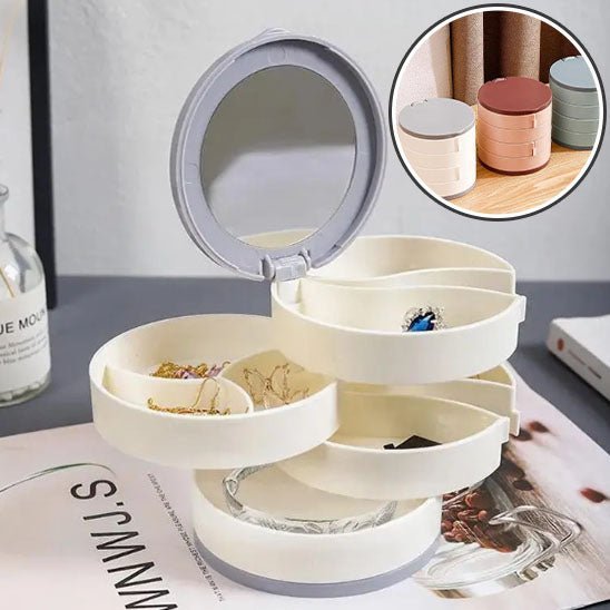 Présentoir à bijoux en plastique rotatif - Magazinett