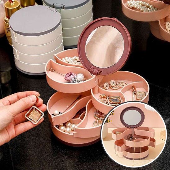 Présentoir à bijoux en plastique rotatif - Magazinett