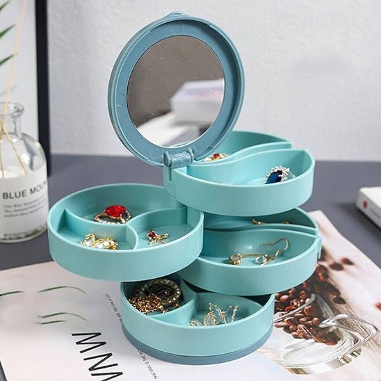 Présentoir à bijoux en plastique rotatif - Magazinett