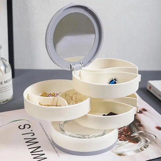 Présentoir à bijoux en plastique rotatif - Magazinett