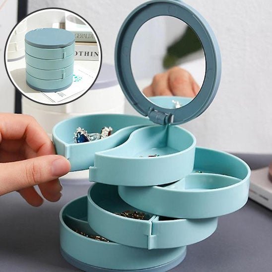 Présentoir à bijoux en plastique rotatif - Magazinett