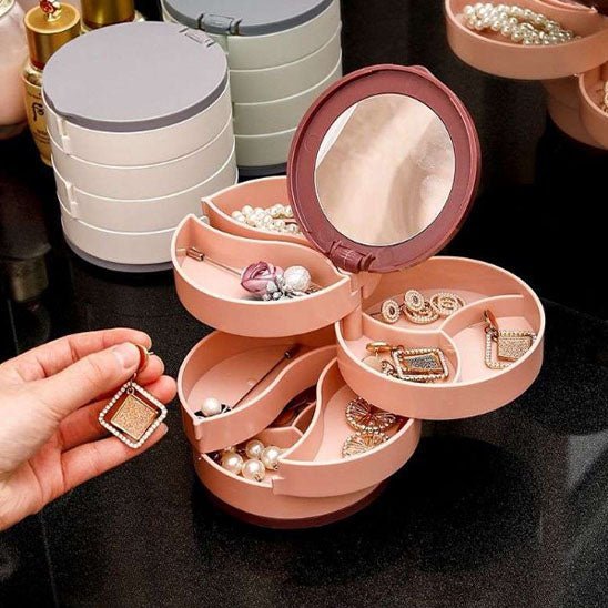 Présentoir à bijoux en plastique rotatif - Magazinett