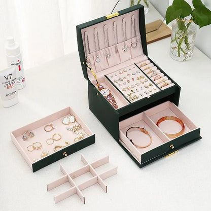 Boîte à Bijoux, Coffre 3 Niveaux - Magazinett