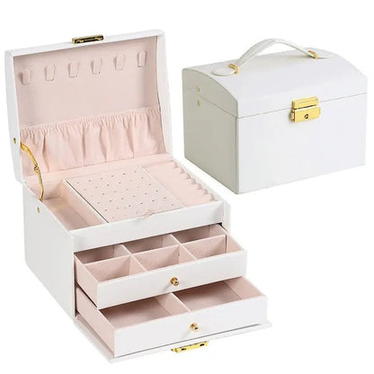 Boîte à Bijoux, Coffre 3 Niveaux - Magazinett