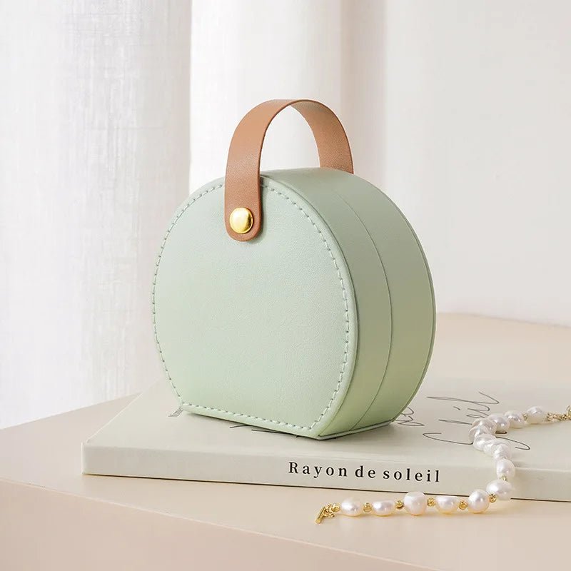 Boîte à Bijoux de Voyage en Cuir - Magazinett