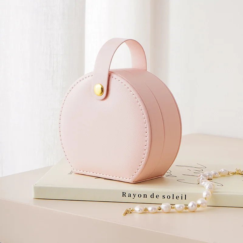 Boîte à Bijoux de Voyage en Cuir - Magazinett