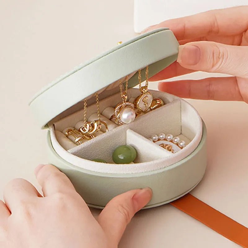 Boîte à Bijoux de Voyage en Cuir - Magazinett