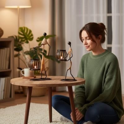 Bougeoir design | Élégance Dorée - Magazinett