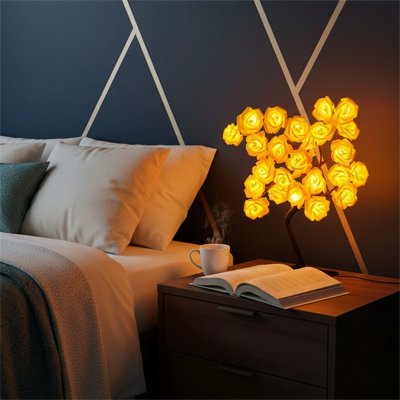 Designer bedside lamp