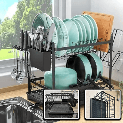 Easygo™Égouttoir Vaisselle Cuisine à 2 Niveaux - Magazinett
