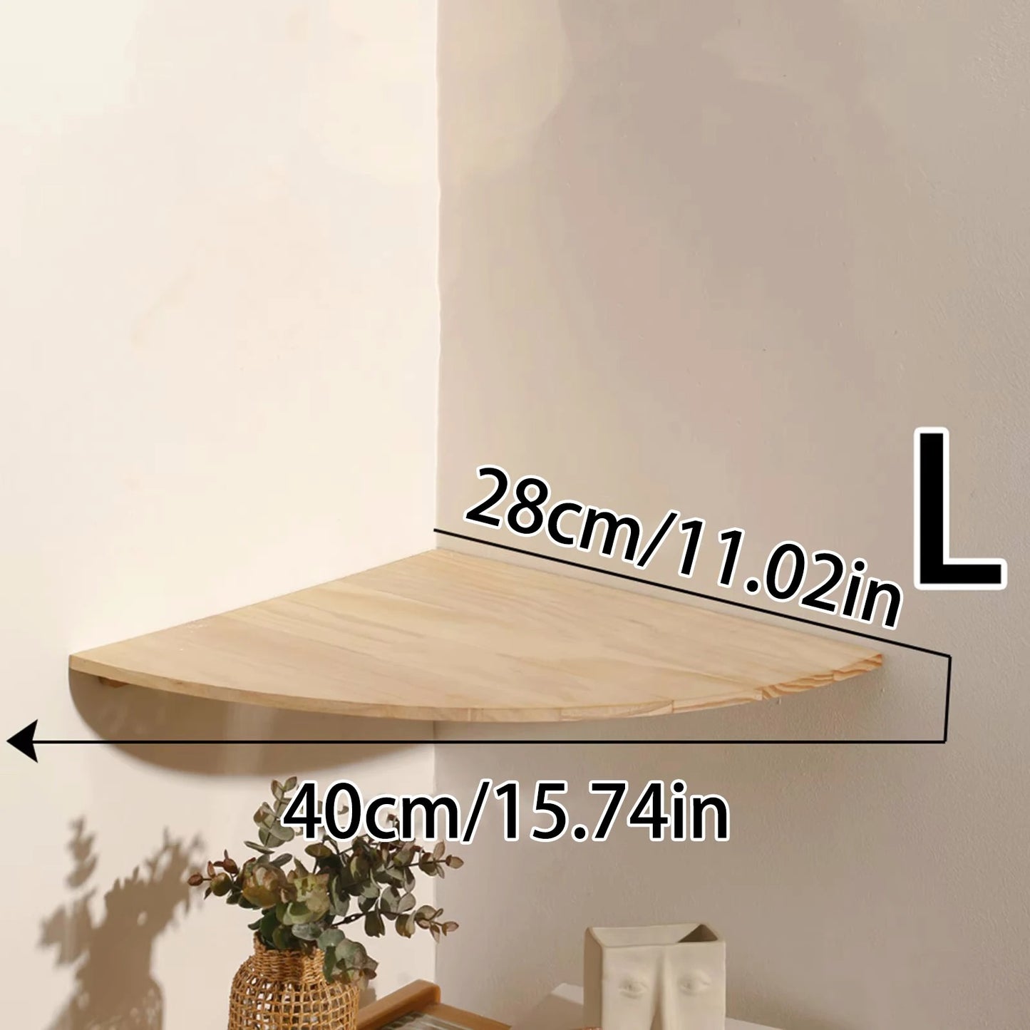Etagere angle murale