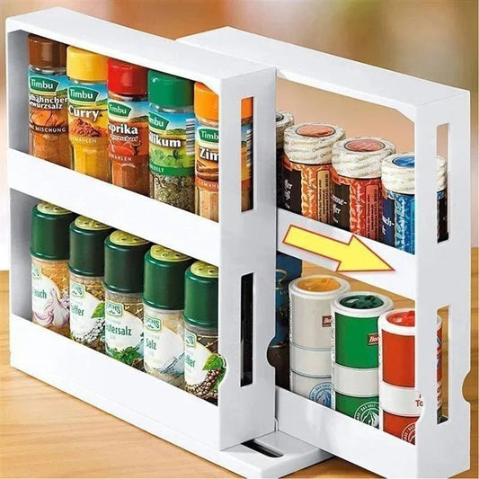 Rangement d'épices rotatif à 2 niveaux - Magazinett